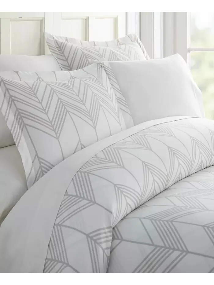 Комплект пододеяльников Lucid Dreams с рисунком от The Home Collection ienjoy Home — изображение 1 из 8, серый