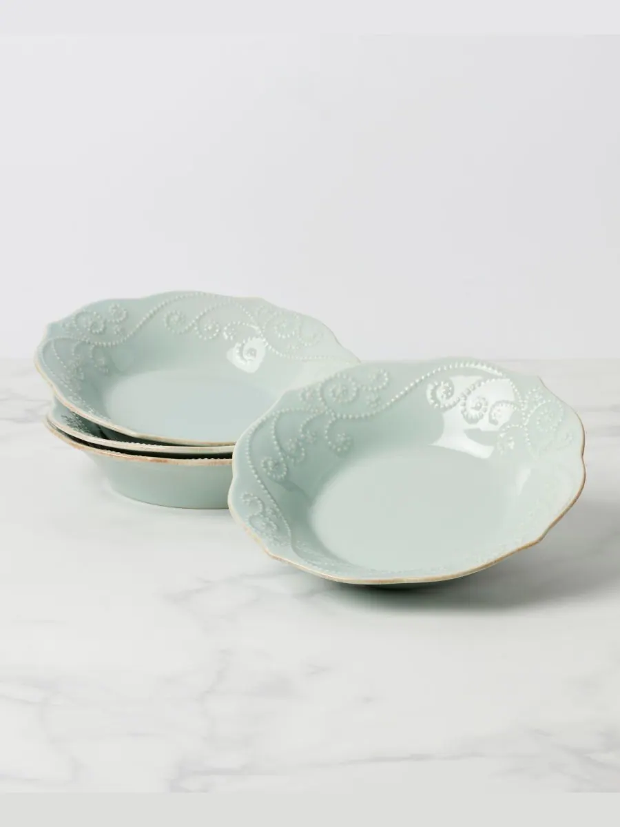 Набор из 4 французских мисок для пасты Perle Lenox — изображение 2 из 5, синий