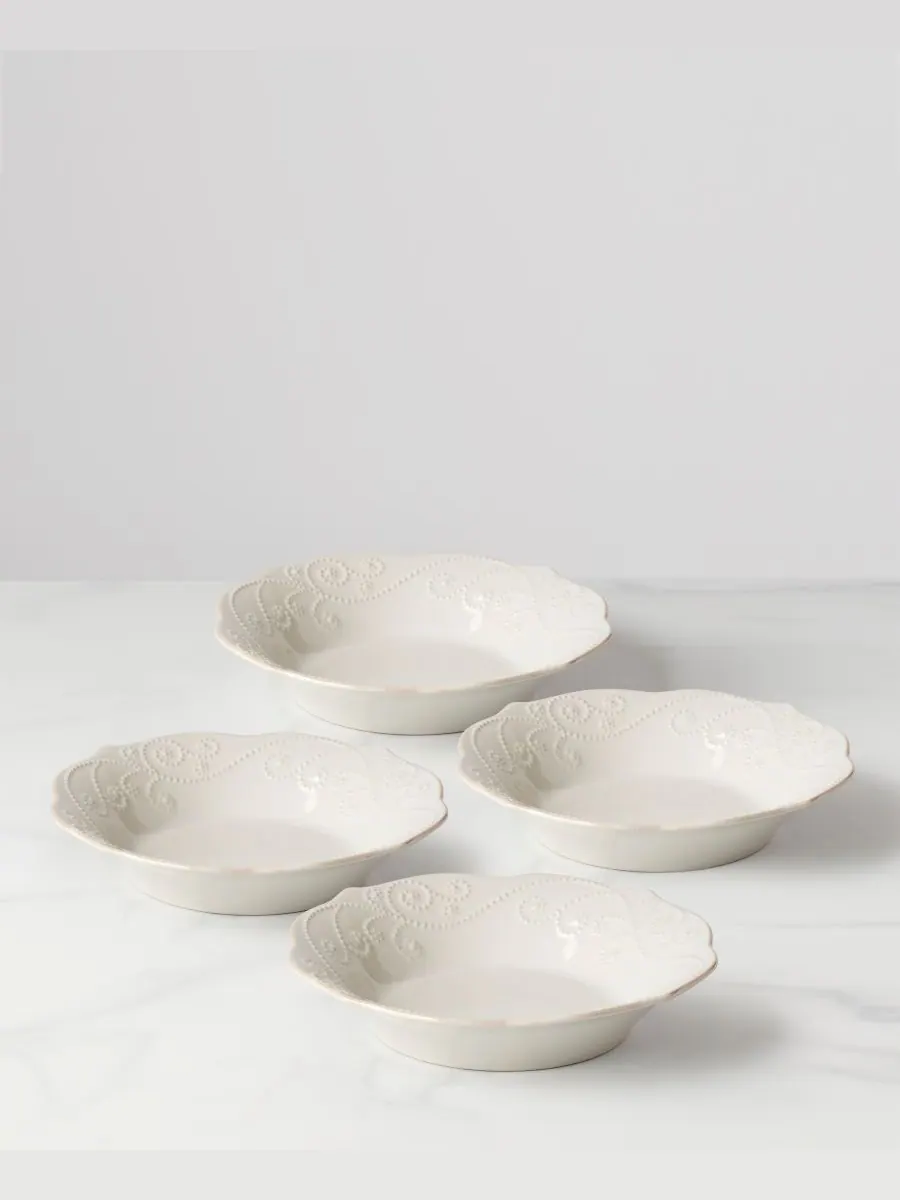 Набор из 4 французских мисок для пасты Perle Lenox — изображение 4 из 5, синий