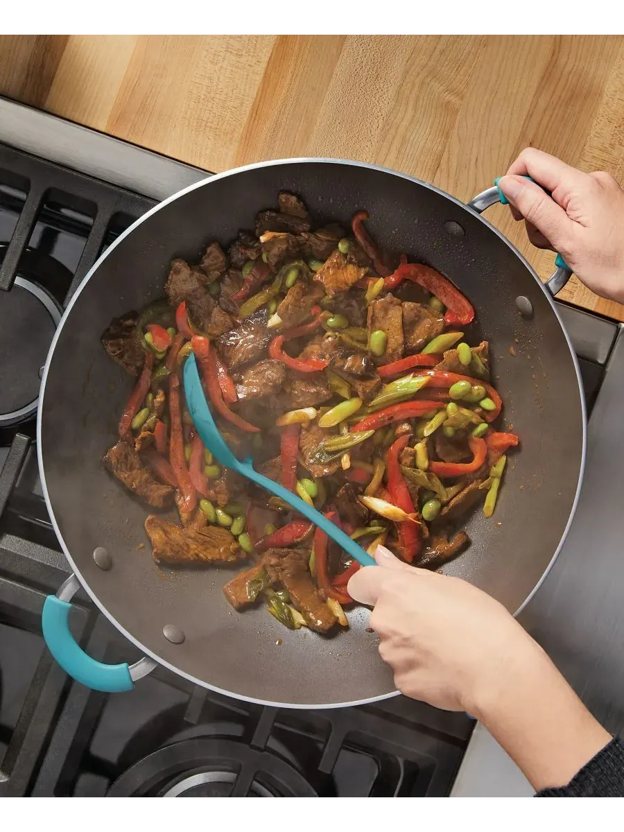 Вок Cook + Create с антипригарным покрытием, 36 см Rachael Ray — изображение 5 из 6, синий