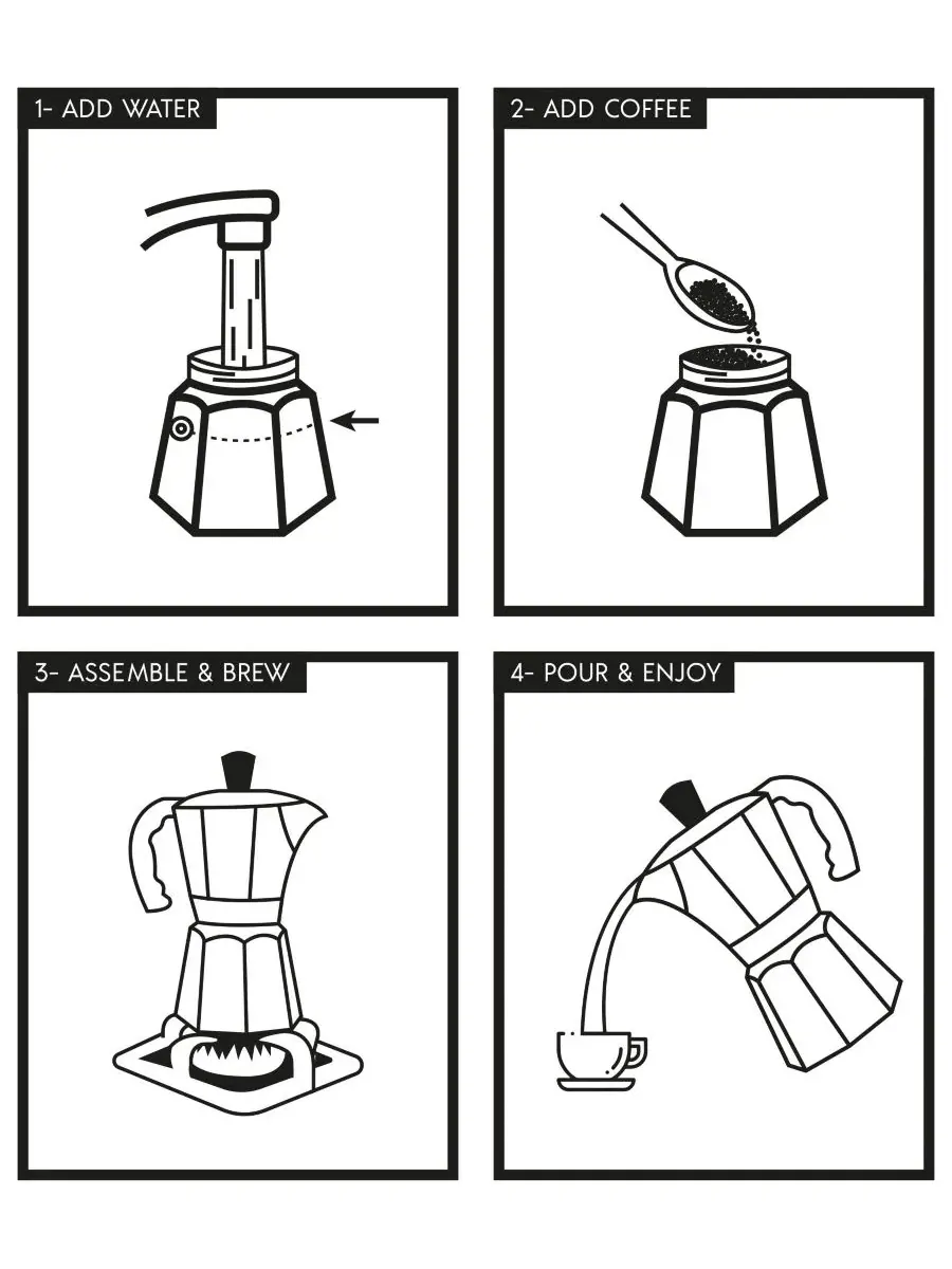 Алюминиевая кофеварка для эспрессо на 3 чашки Sedona Kitchen — изображение 4 из 4, синий