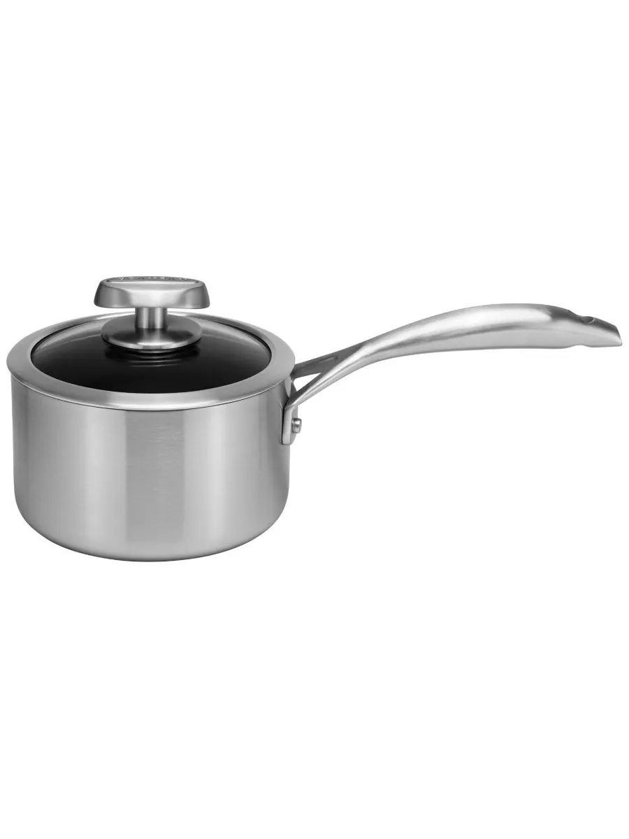 Алюминиевая кастрюля с крышкой объемом 2 кварты (около 9,8 л) SCANPAN — серебристый