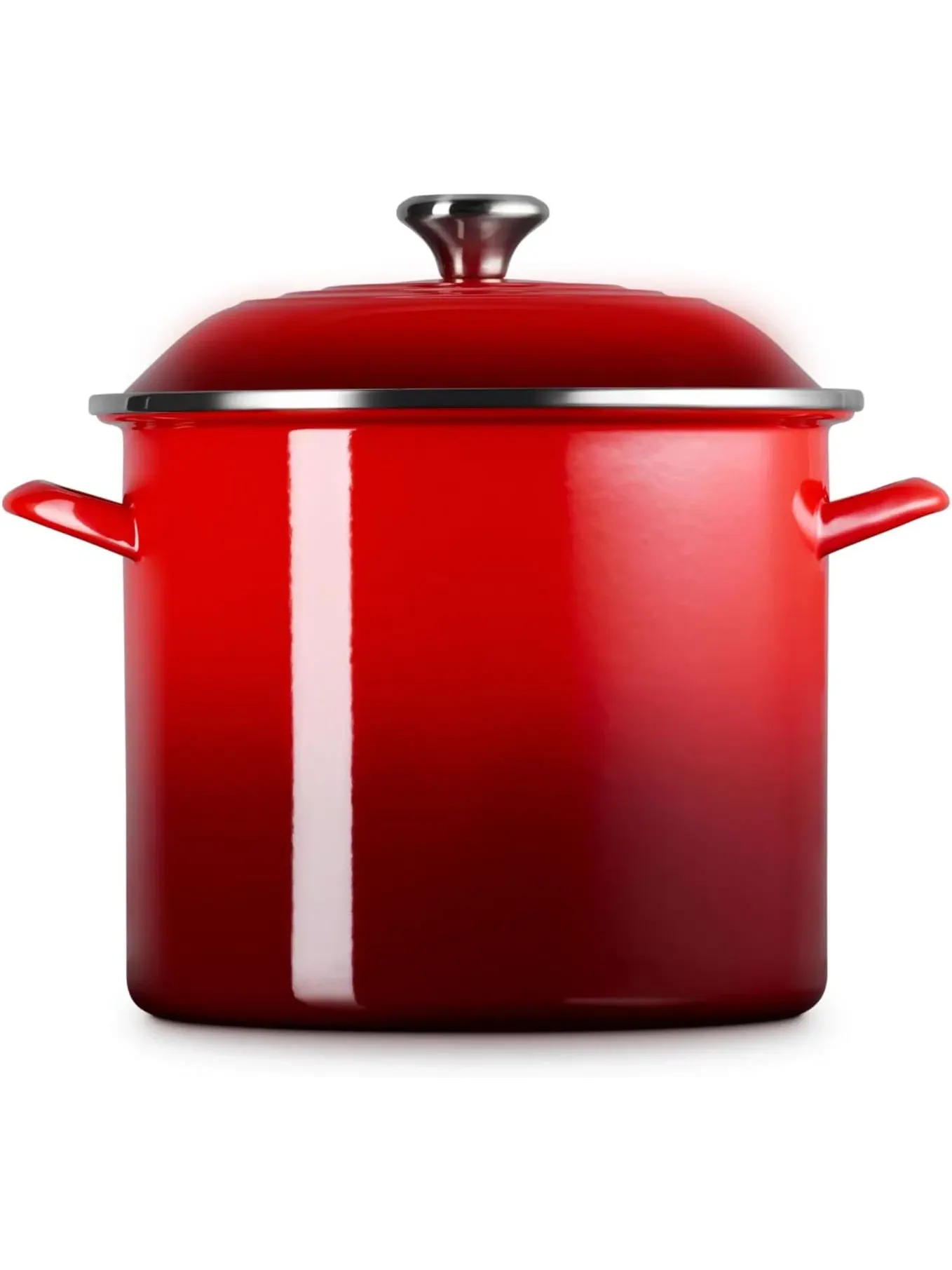 Кастрюля Le Creuset Enamel on Steel Stockpot, 11,4 л — изображение 4 из 7, вишневый