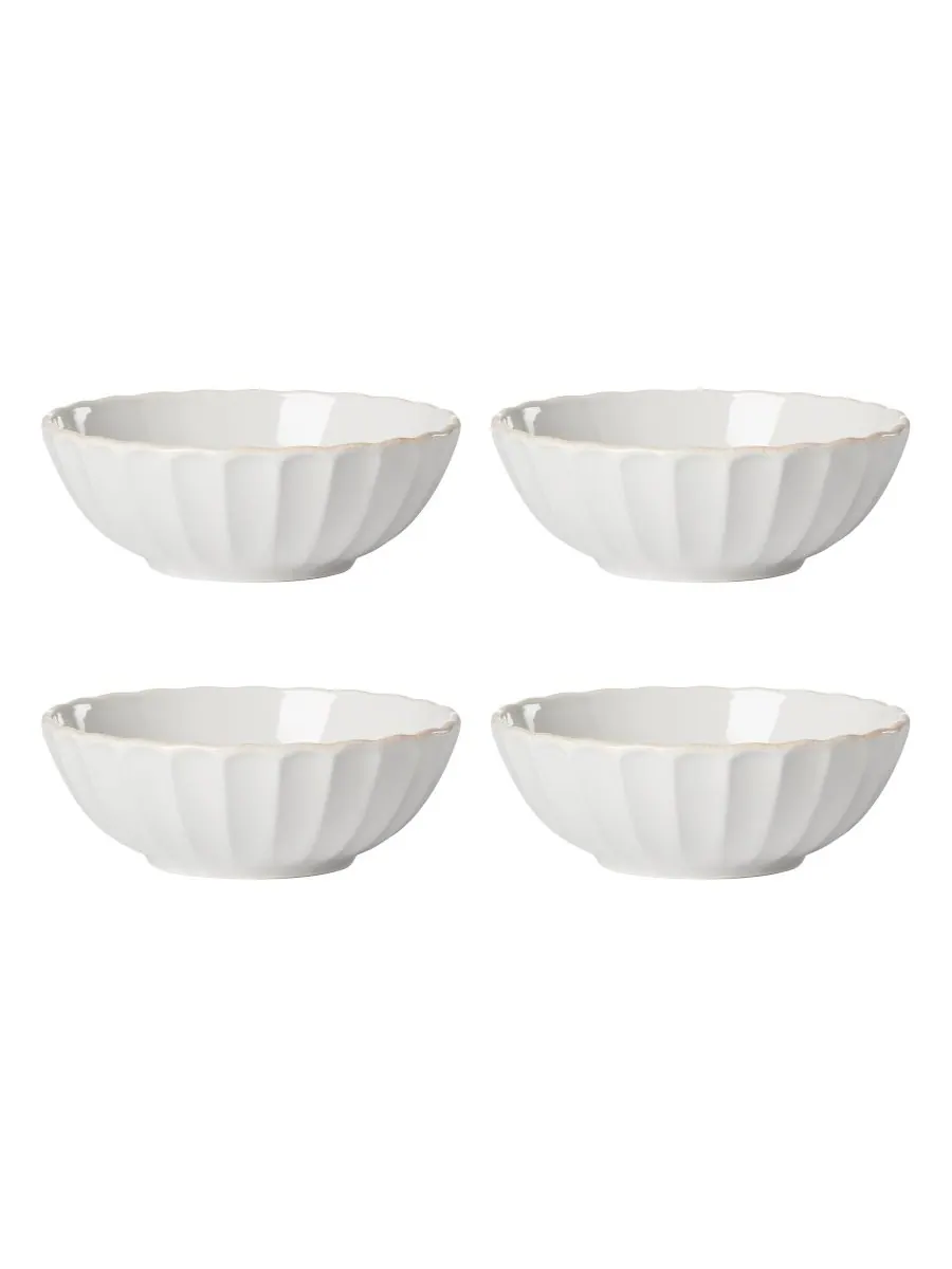 Набор из 4 французских мисок Perle Scallop Lenox