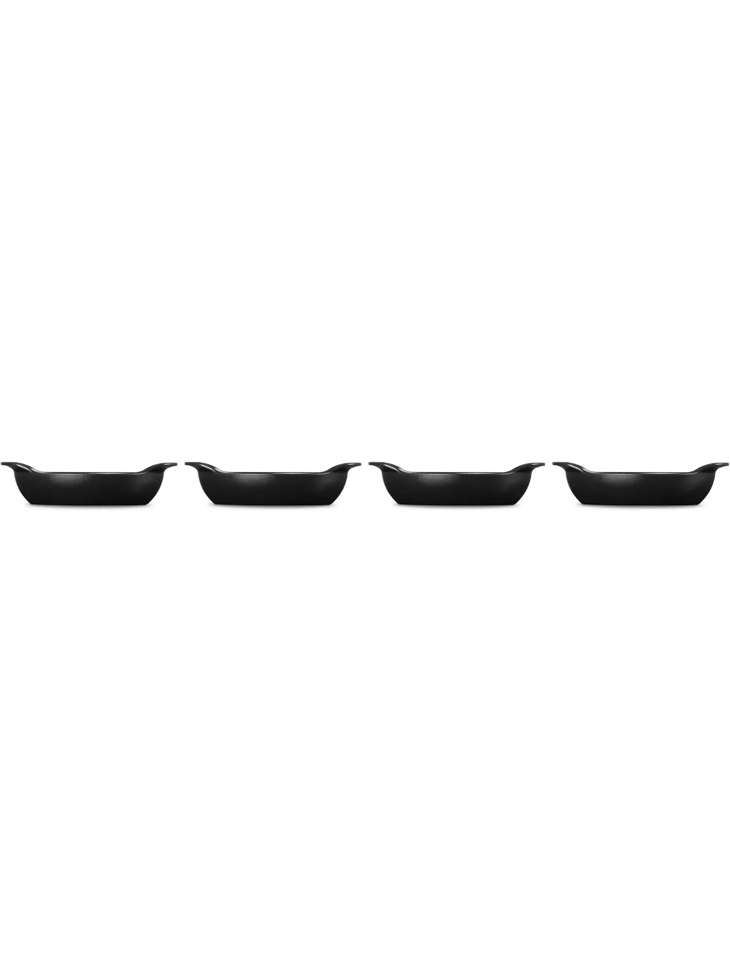 Набор мини-форм для запекания, овальные Le Creuset, 15 см, 0,3 л — изображение 3 из 7, черный