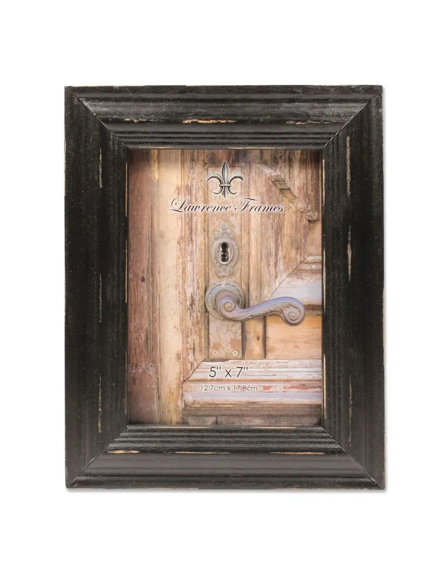 Lawrence Frames Рамка для картины из состаренного черного дерева - 5 x 7 дюймов