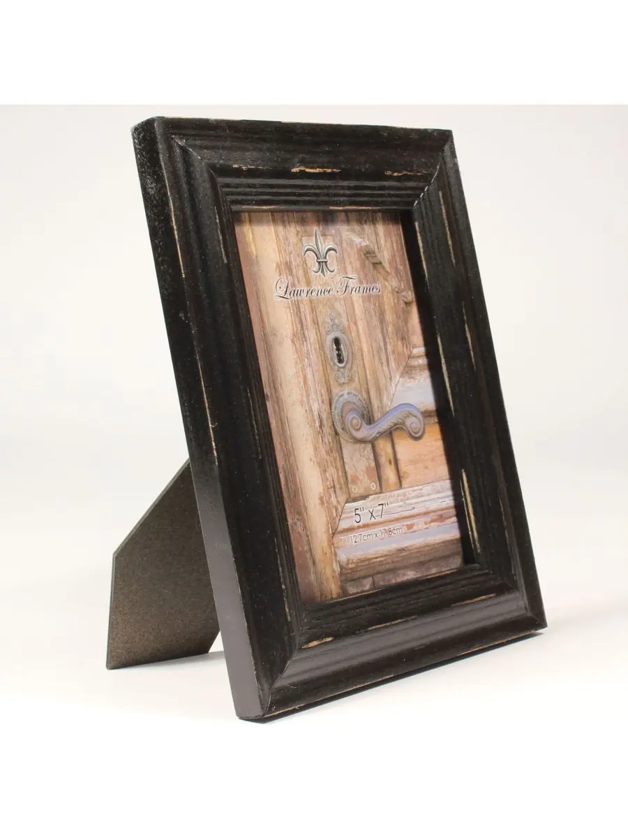 Lawrence Frames Рамка для картины из состаренного черного дерева - 5 x 7 дюймов — изображение 2 из 3, черный