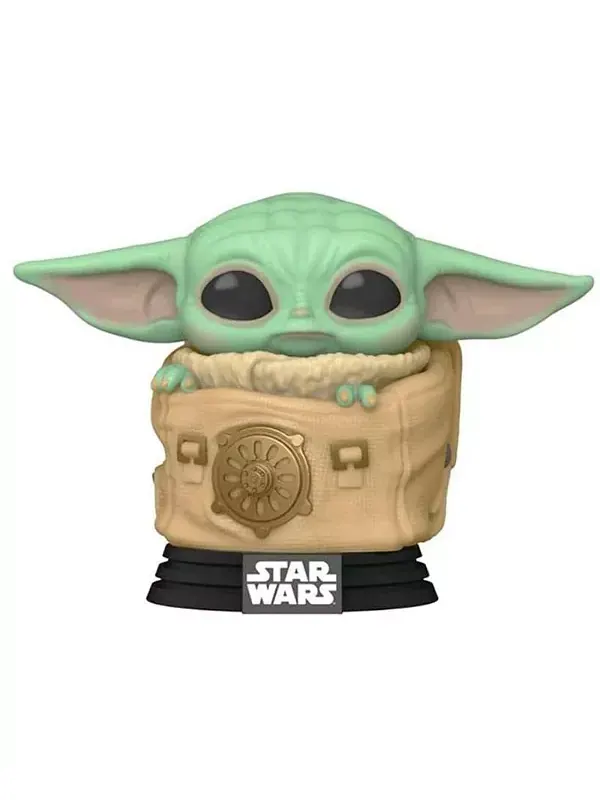 Виниловая фигурка «Мандалорец» Funko Pop | ребёнок в сумке Star Wars — изображение 2 из 3, зеленый