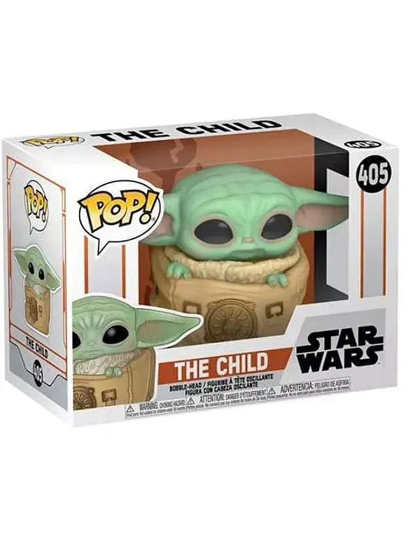 Виниловая фигурка «Мандалорец» Funko Pop | ребёнок в сумке Star Wars — изображение 3 из 3, зеленый
