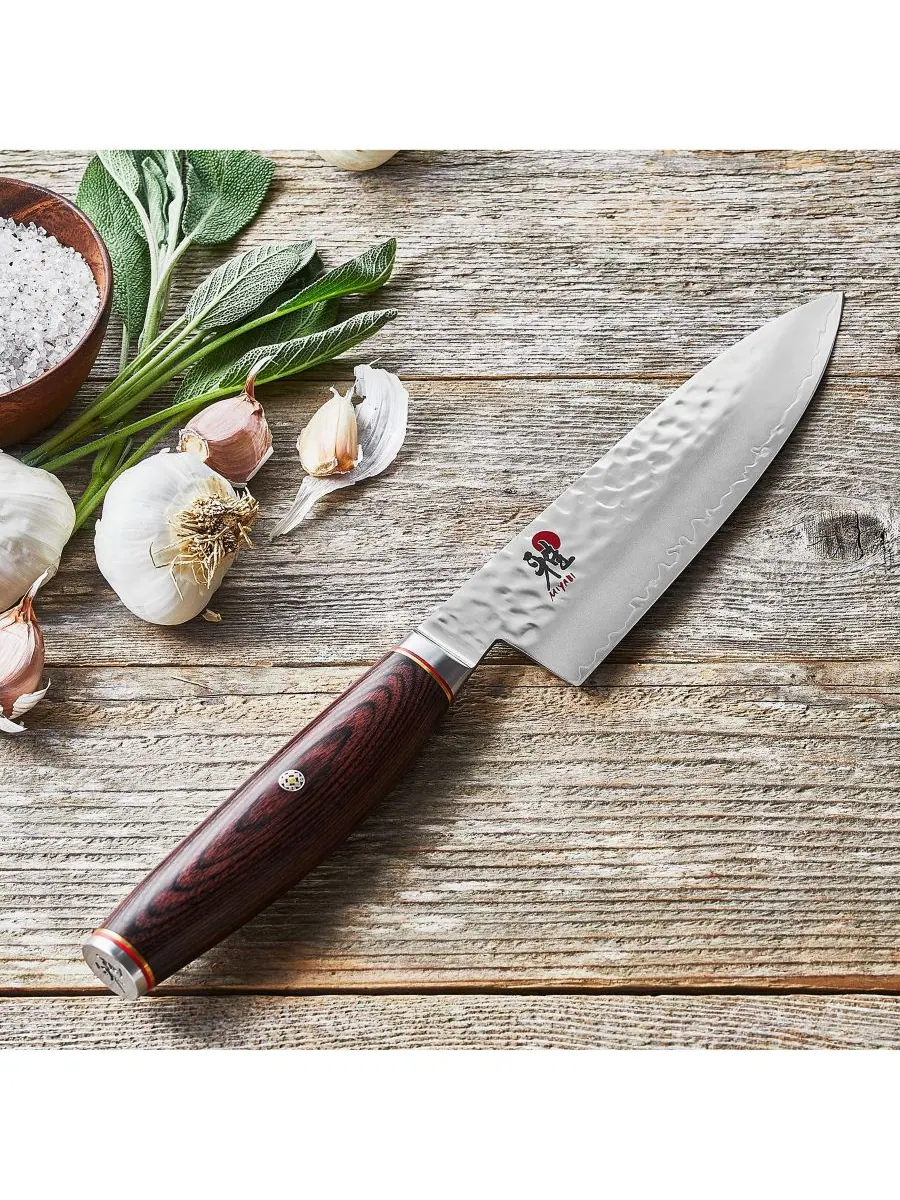 Шестидюймовый поварской нож Artisan Miyabi — изображение 2 из 3, коричневый