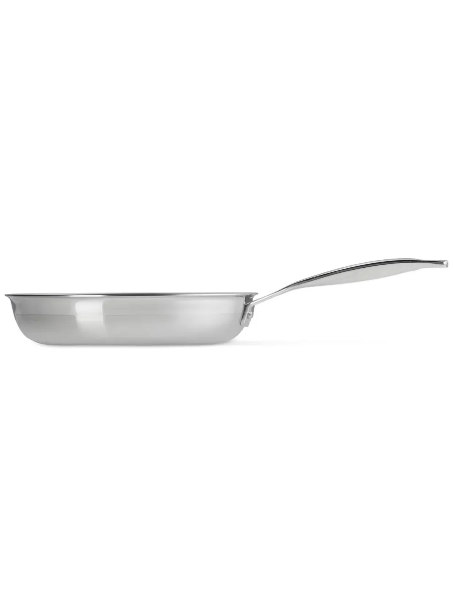 Le Creuset Классическая круглая сковорода из нержавеющей стали, 9,5 дюймов — изображение 3 из 3, серебристый