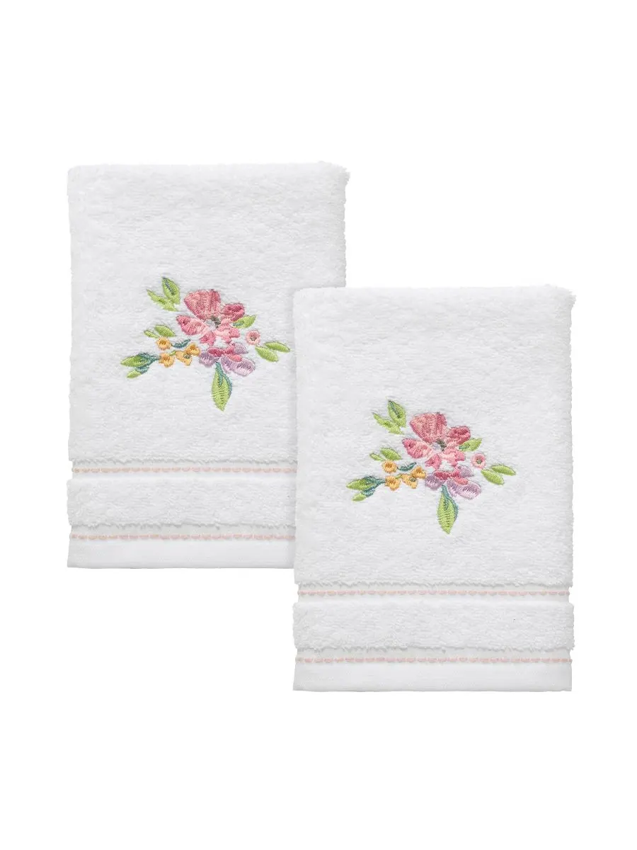 Набор из 2 полотенец для рук Catalina, 11 x 18 дюймов IZOD, White, Fingertip Towels — белый