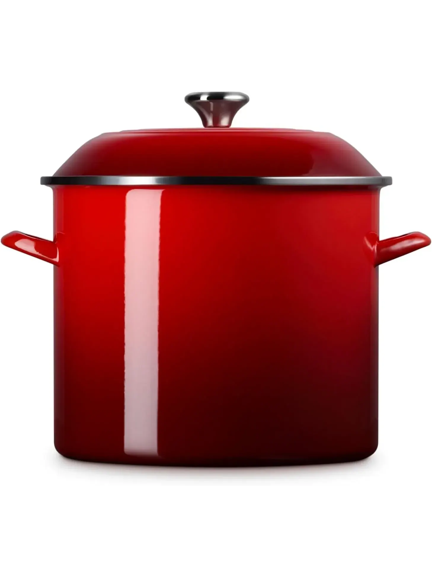 Кастрюля Le Creuset Enamel on Steel Stockpot, 15,1 л — изображение 2 из 7, красный
