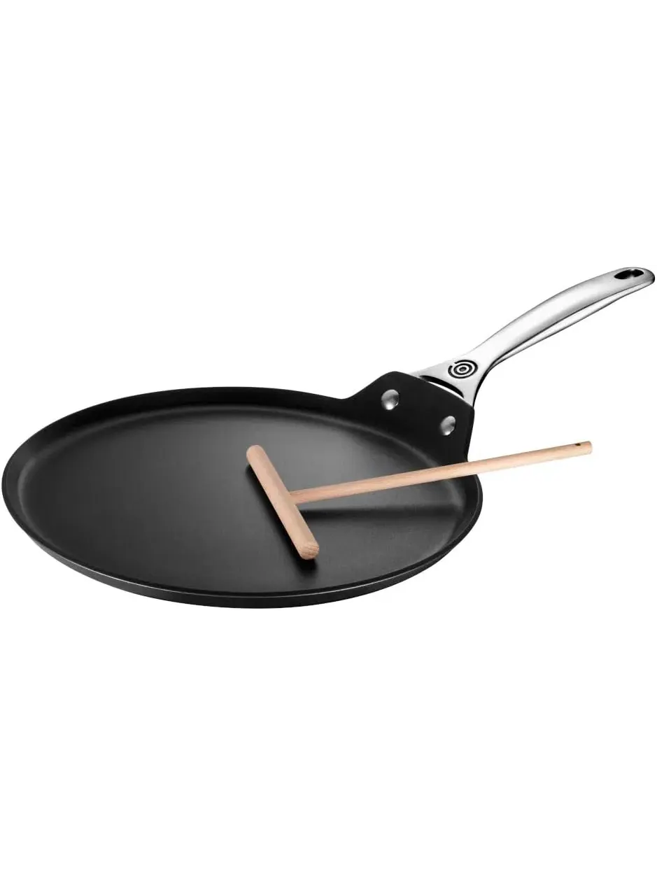 Сковорода для блинов Le Creuset Toughened Non-Stick, 28 см — изображение 7 из 8, черный