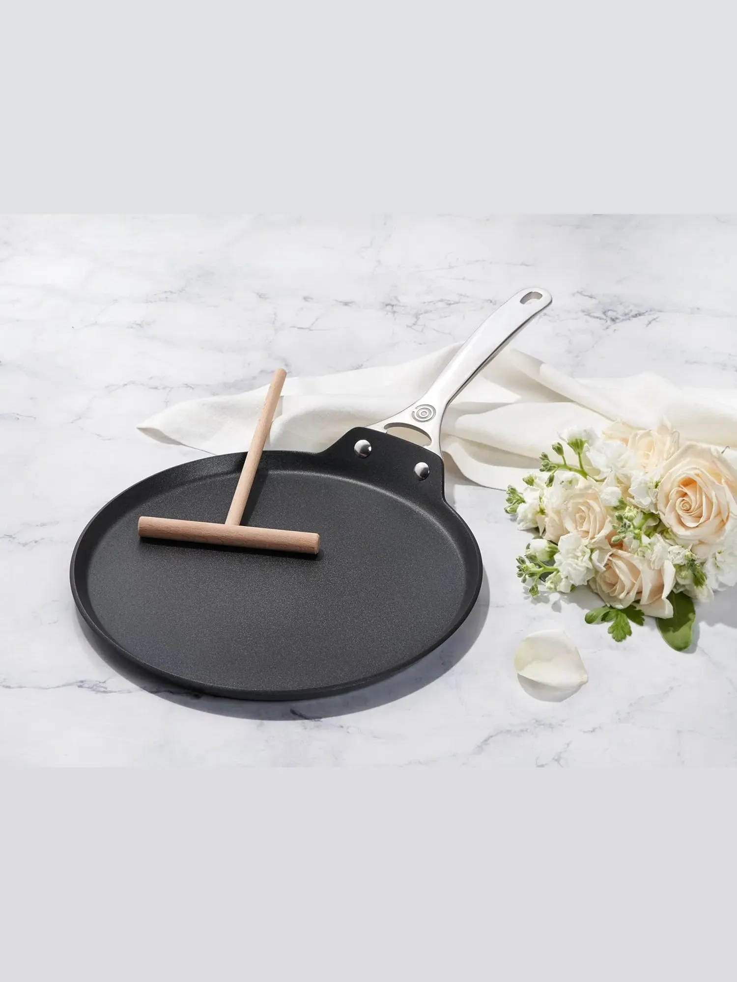 Сковорода для блинов Le Creuset Toughened Non-Stick, 28 см — изображение 8 из 8, черный