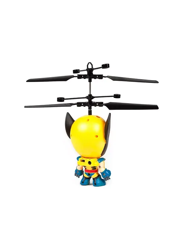 Летающая фигурка Росомахи Marvel 3,5 дюйма, ИК-вертолёт World Tech Toys — изображение 3 из 4, мульти