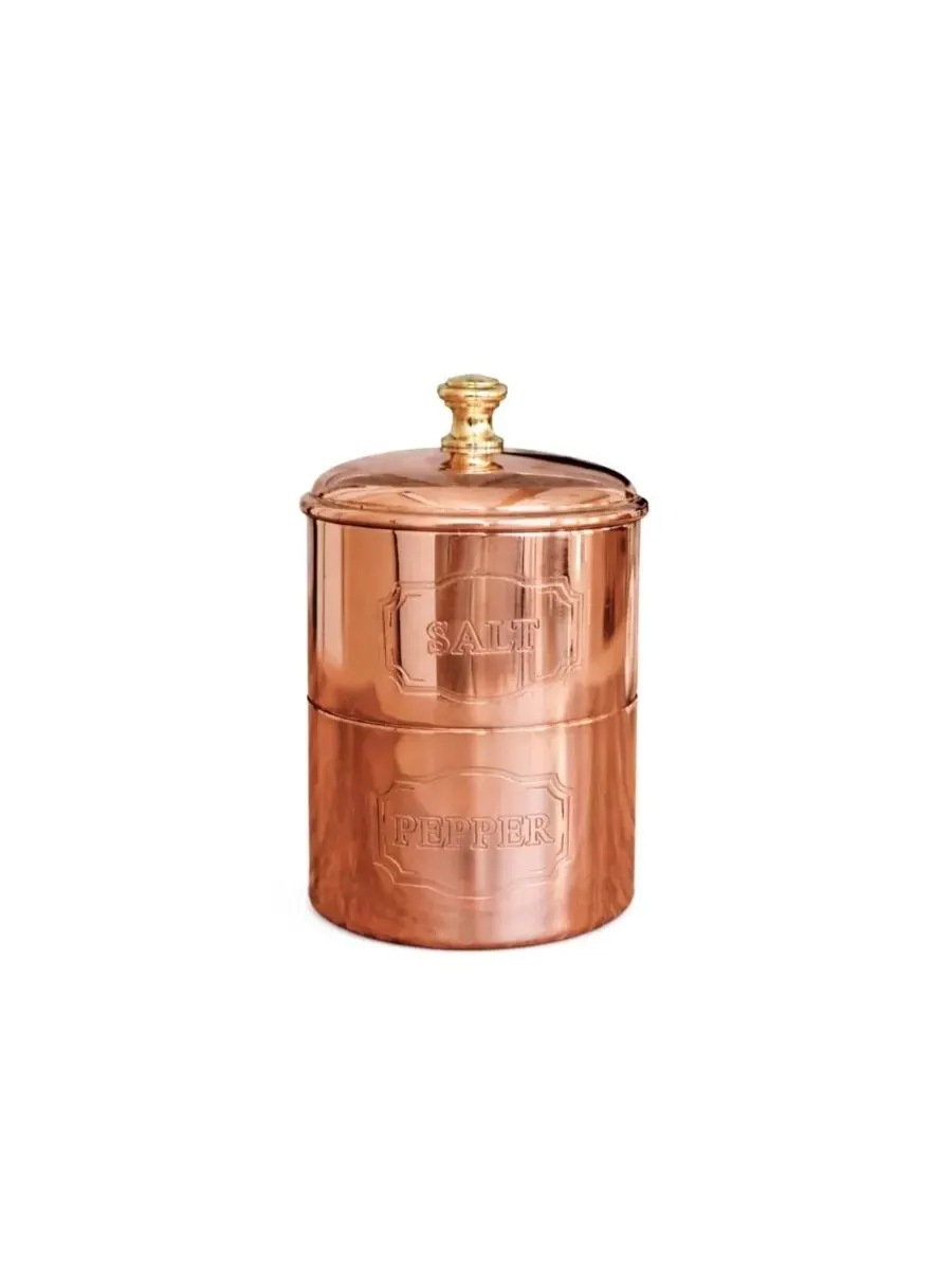 Солонка и перечница CMK в винтажном стиле Coppermill Kitchen, медный — золотистый