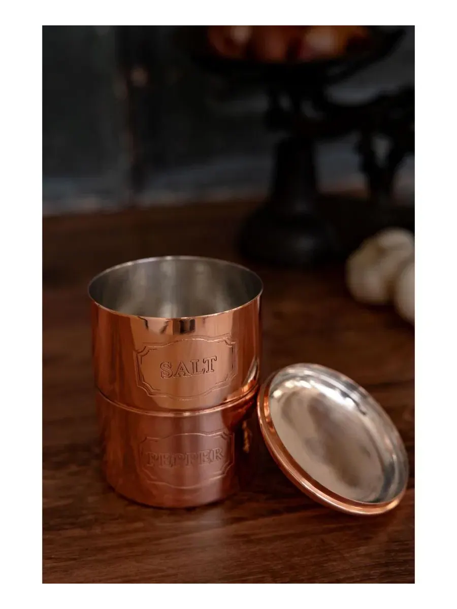 Солонка и перечница CMK в винтажном стиле Coppermill Kitchen, медный — изображение 2 из 3, медь