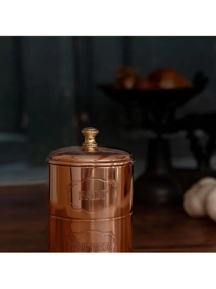 Солонка и перечница CMK в винтажном стиле Coppermill Kitchen, медный — изображение 3 из 3, медь
