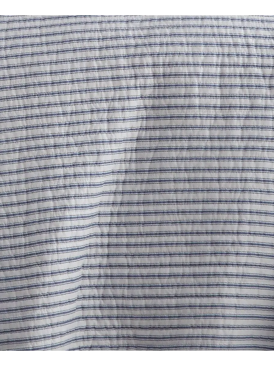 Двустороннее одеяло Tobago Stripe, 3 предмета, размер Full/Queen Levtex — изображение 5 из 5, синий