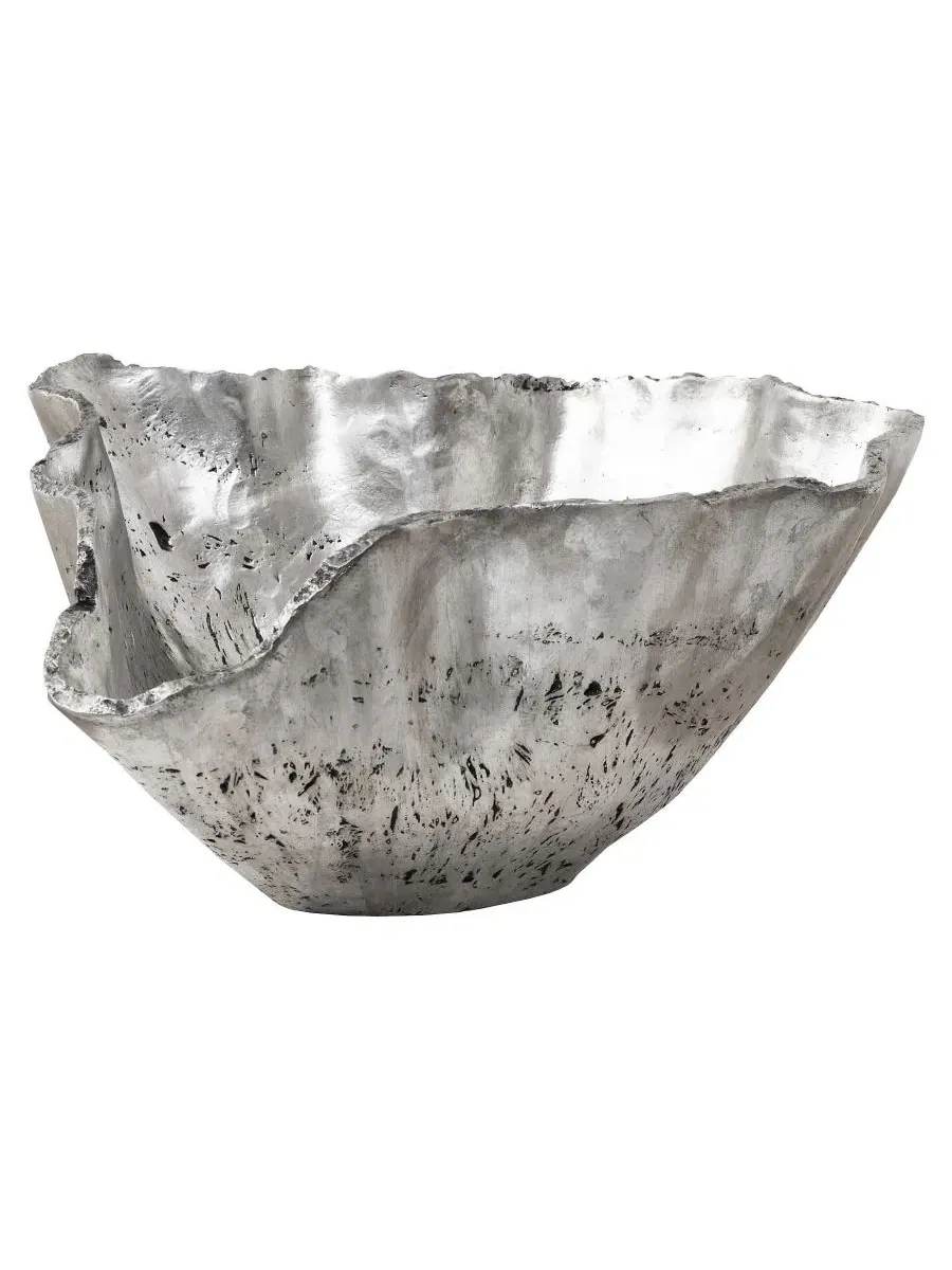 Большая чаша из литого оникса Phillips Collection — серебристый