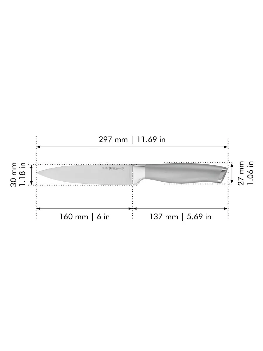 Нож для чистки овощей HENCKELS International Modernist 4 дюйма J.A. Henckels — изображение 3 из 5, серебристый