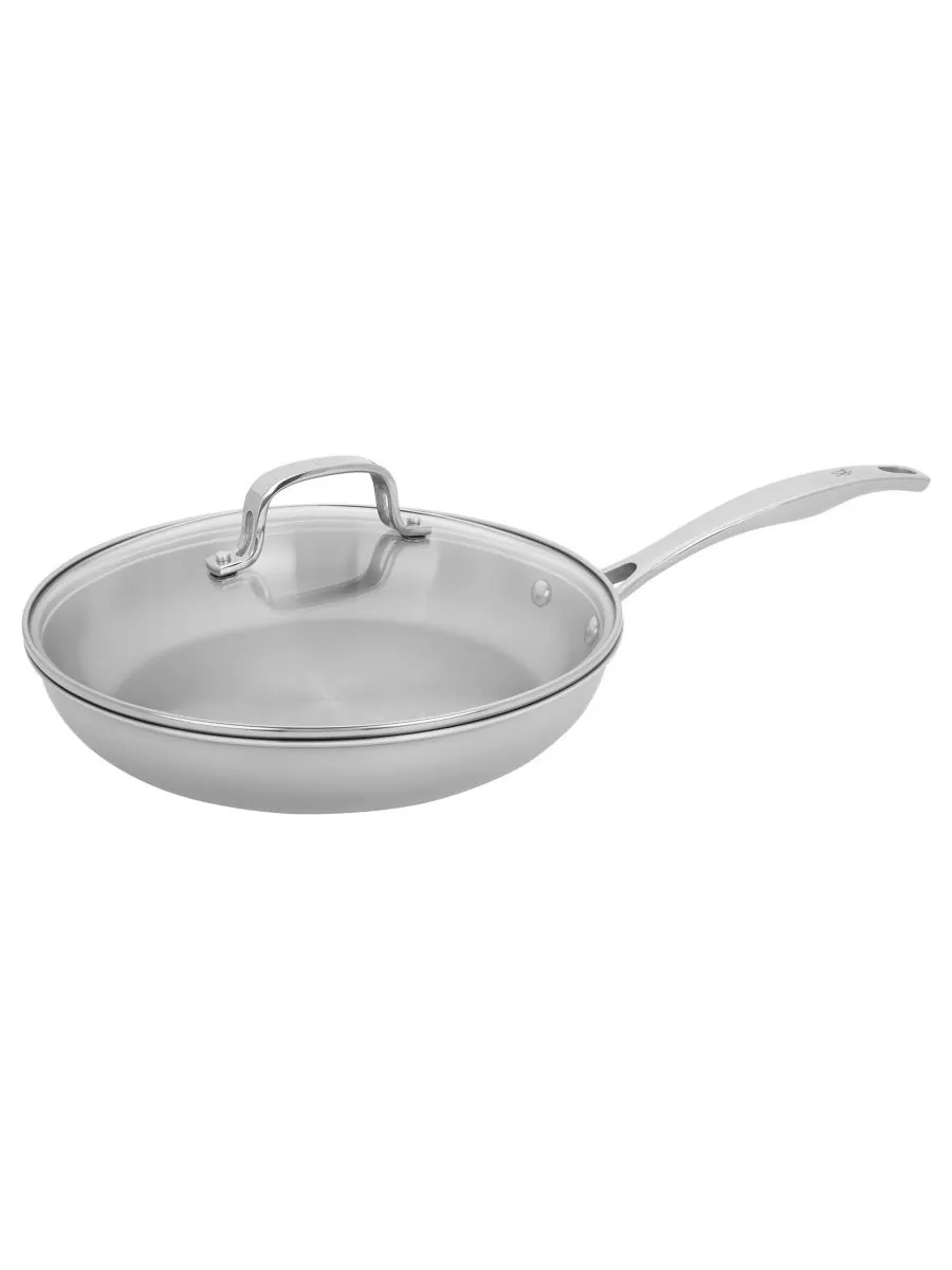 J.A. Henckels Сковорода HENCKELS Clad H3 из нержавеющей стали, 10 дюймов, с крышкой