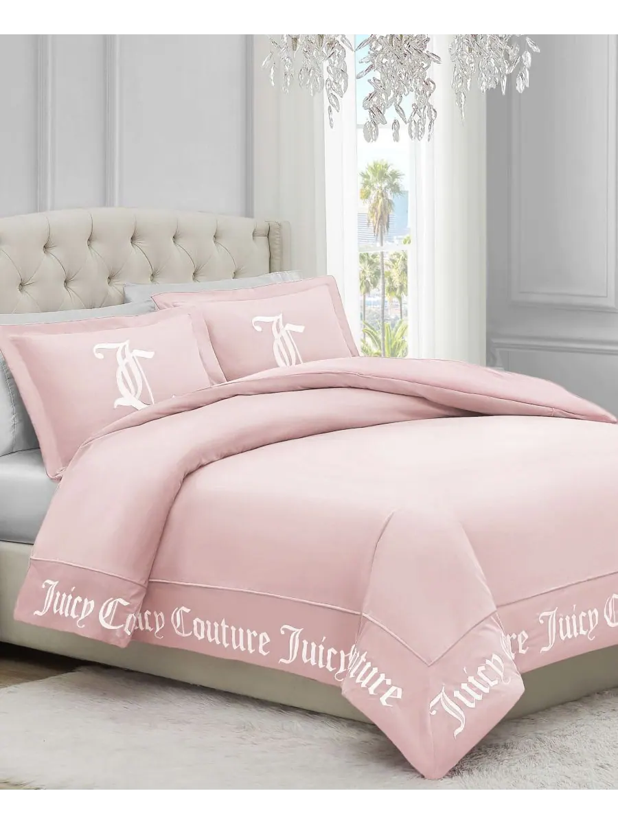 Двустороннее бархатное одеяло, размер Twin/Twin XL Juicy Couture — изображение 5 из 7, бежевый