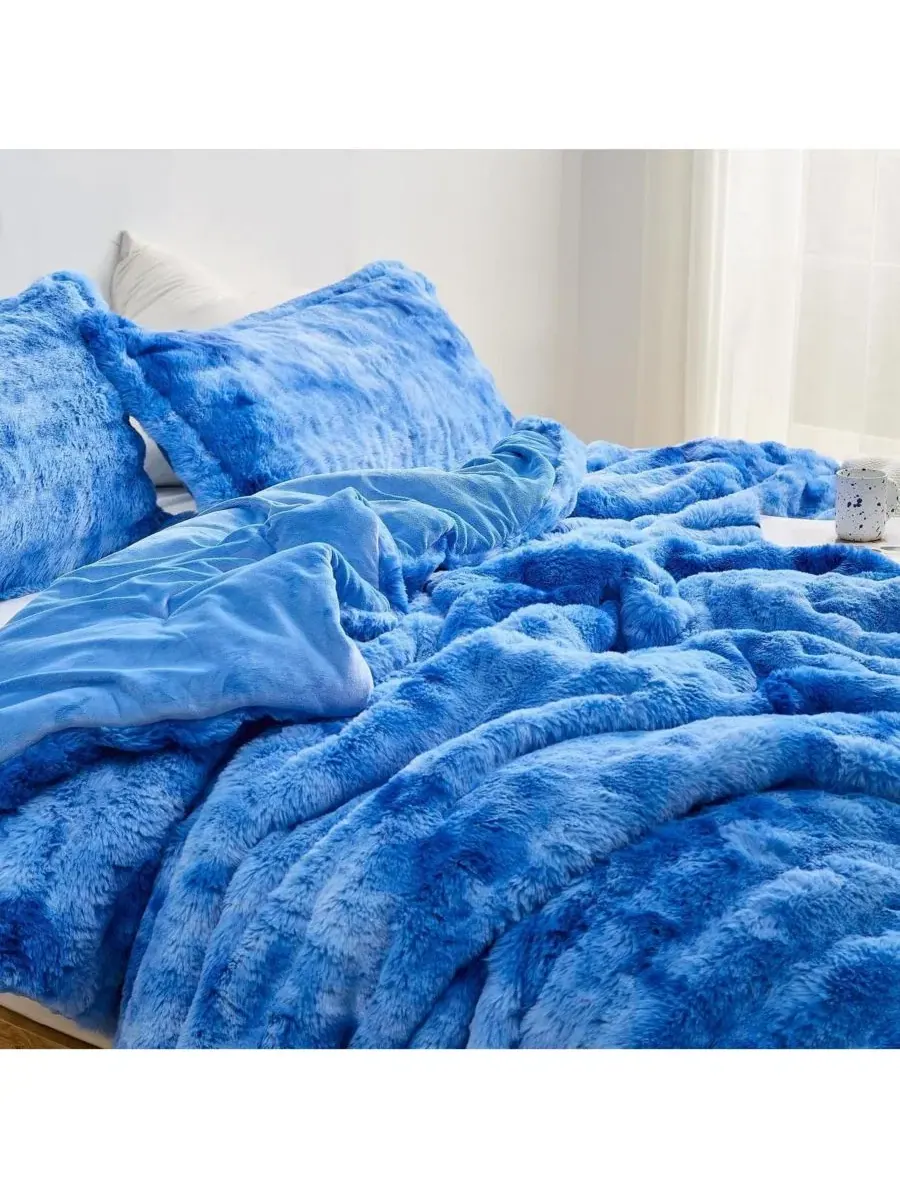 Одеяло-комфортер с эффектом снежка, 650 GSM, King Byourbed — изображение 2 из 2, синий