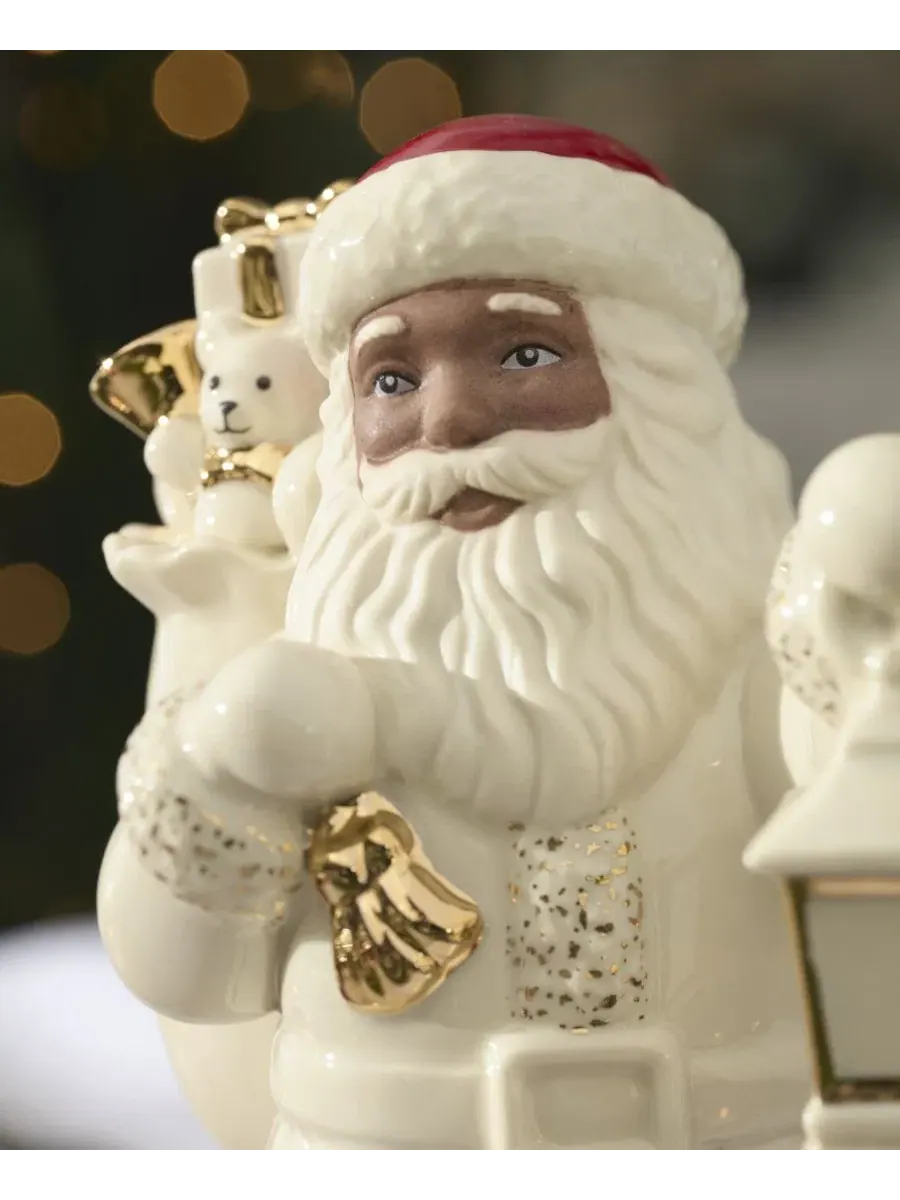Фигурка Санты с фонарем Santa with Lantern Figurine Lenox — изображение 5 из 5, белый