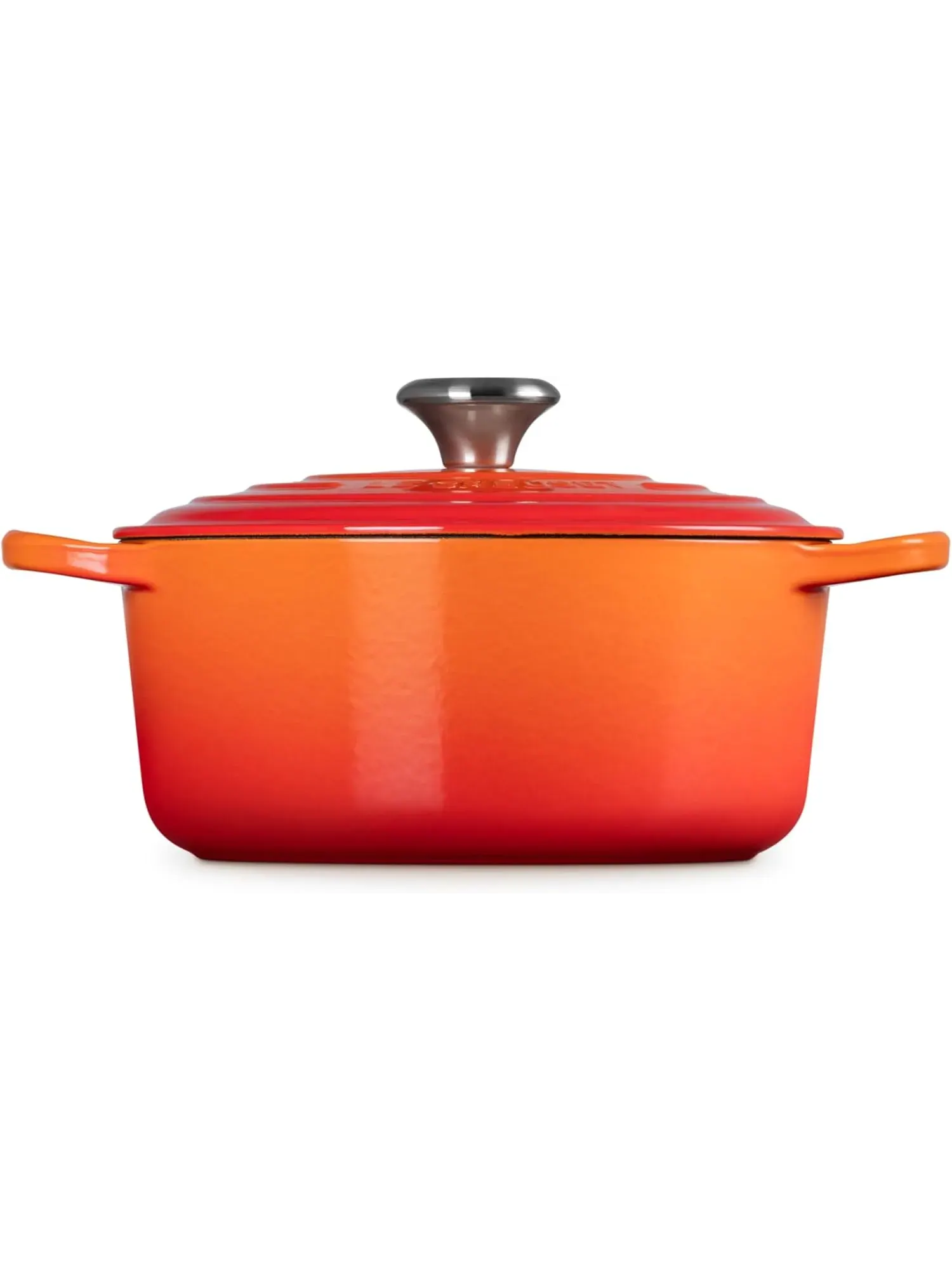Кастрюля круглая Le Creuset Signature, 4,2 л, 24 см — изображение 4 из 8, оранжевый