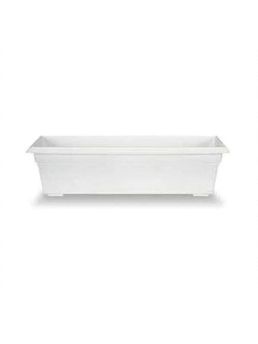 Novelty Кашпо Countryside Flower Box, белое - 24 дюйма — белый