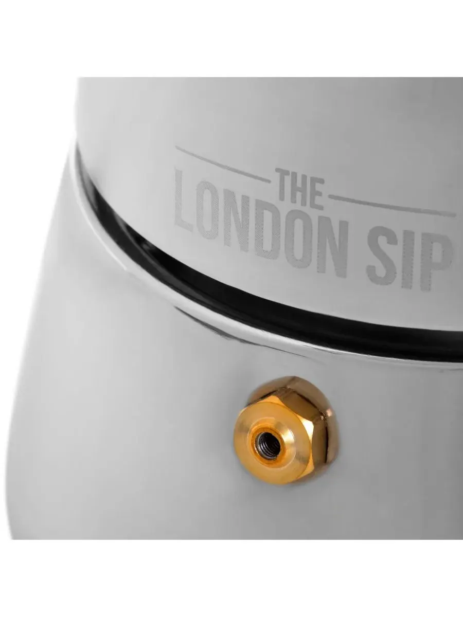 Кофеварка из нержавеющей стали на 3 чашки London Sip — изображение 2 из 7, серебряный