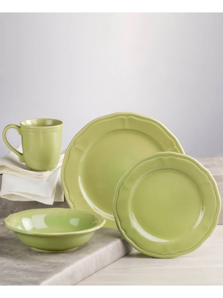 Набор посуды Siena из 16 предметов, на 4 персоны Euro Ceramica — изображение 1 из 5, зеленый