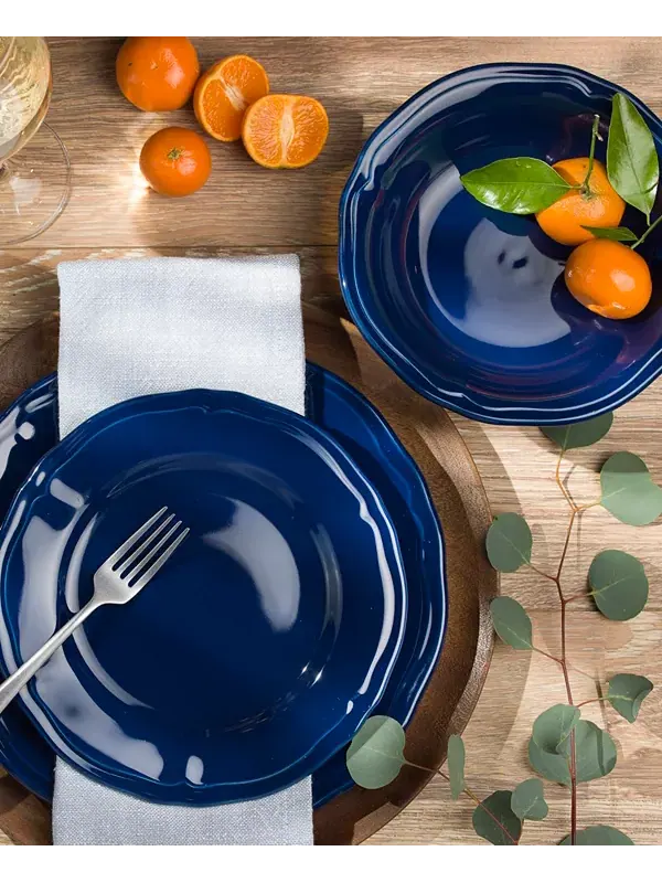 Siena. Набор столовых приборов из 16 предметов, сервиз на 4 персоны. Euro Ceramica — изображение 2 из 4, синий