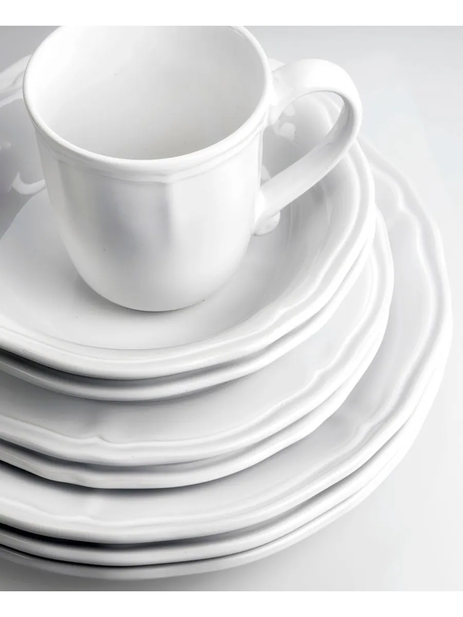 Набор посуды Siena из 16 предметов, на 4 персоны Euro Ceramica — изображение 5 из 7, белый