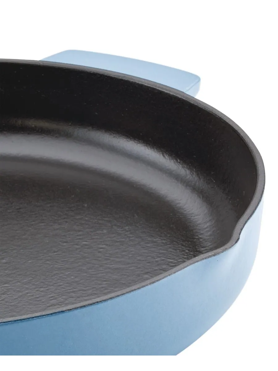 Сковорода KitchenAid Enameled Cast Iron, 30 см — изображение 4 из 7, синий