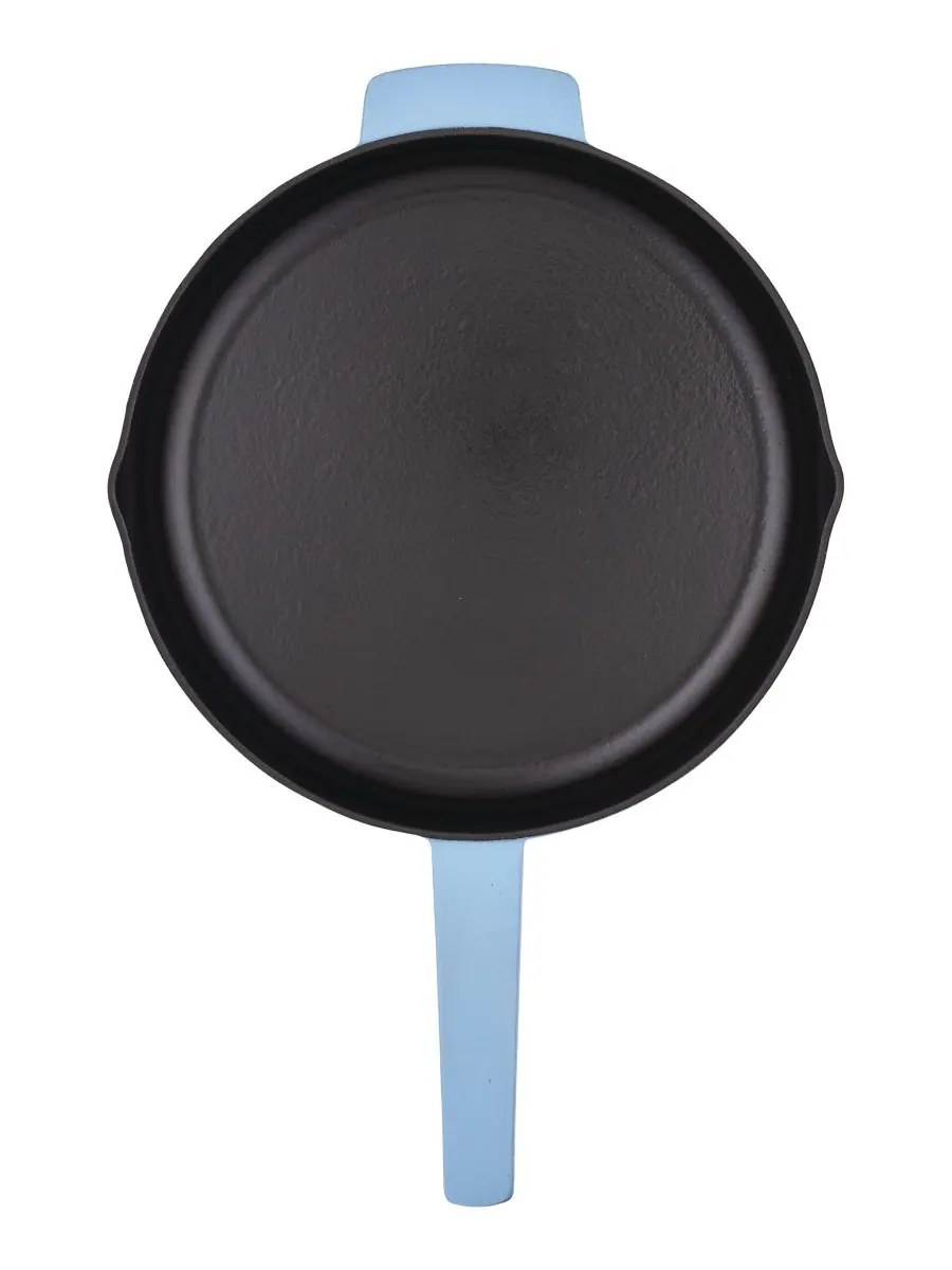 Сковорода KitchenAid Enameled Cast Iron, 30 см — изображение 5 из 7, синий