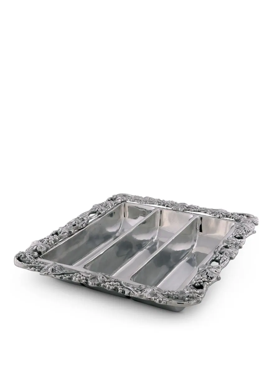 Подставка для столовых приборов из алюминия Designs Aluminum Grape Flatware Caddy Arthur Court — изображение 2 из 3