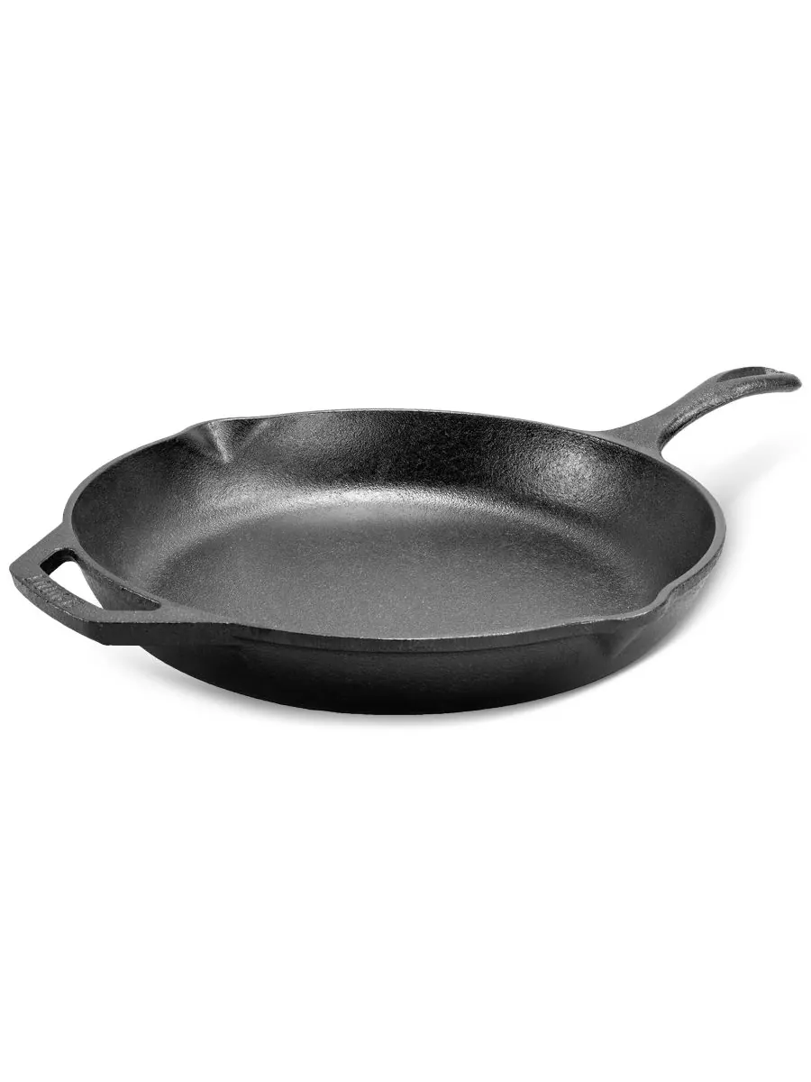 Чугунная сковорода Chef Collection 13,25 дюйма Lodge Cast Iron — черный