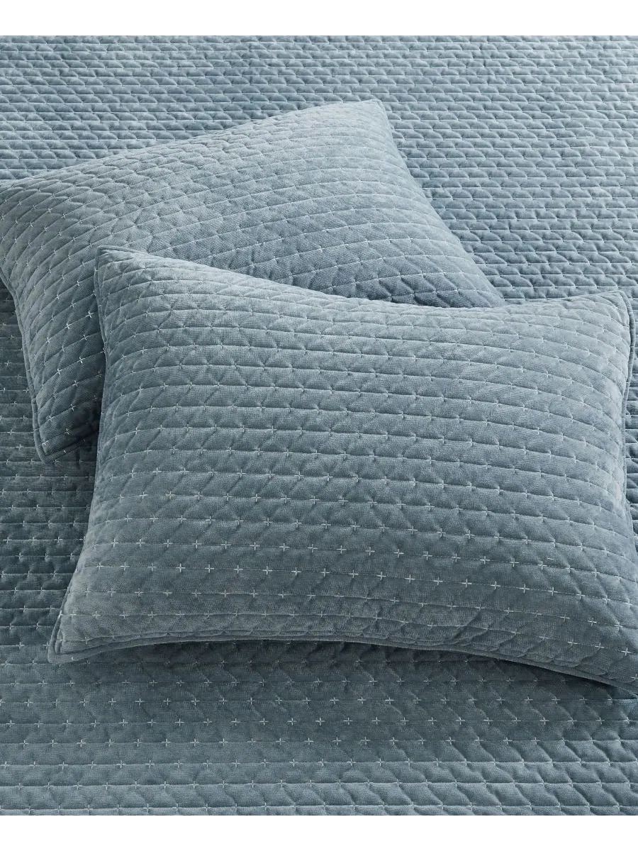 Двустороннее одеяло Velvet Stitch, 2 предмета, размер Twin/Twin XL Levtex — изображение 4 из 5, шамбре