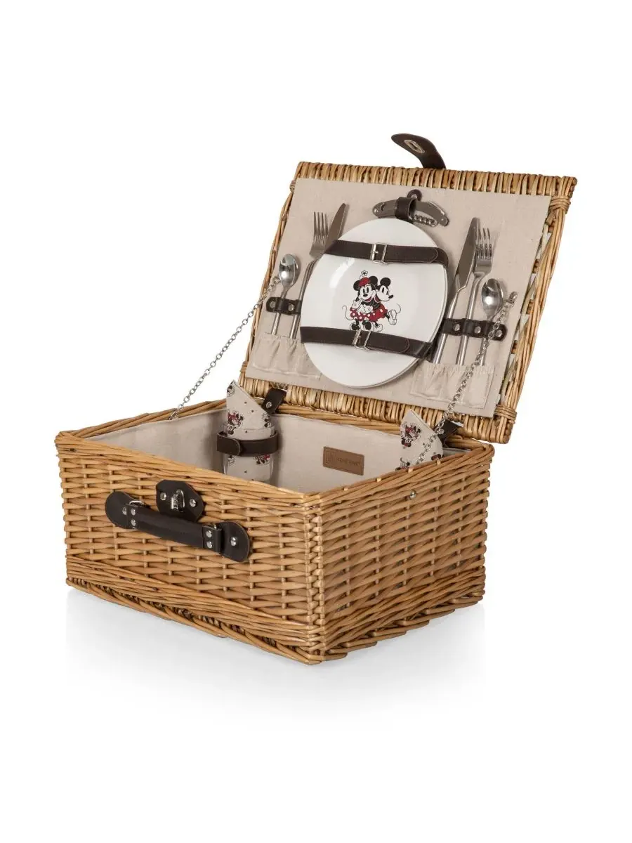 Классическая корзина для пикника Disney с Микки Маусом и Минни Маус, на 2 персоны Picnic Time