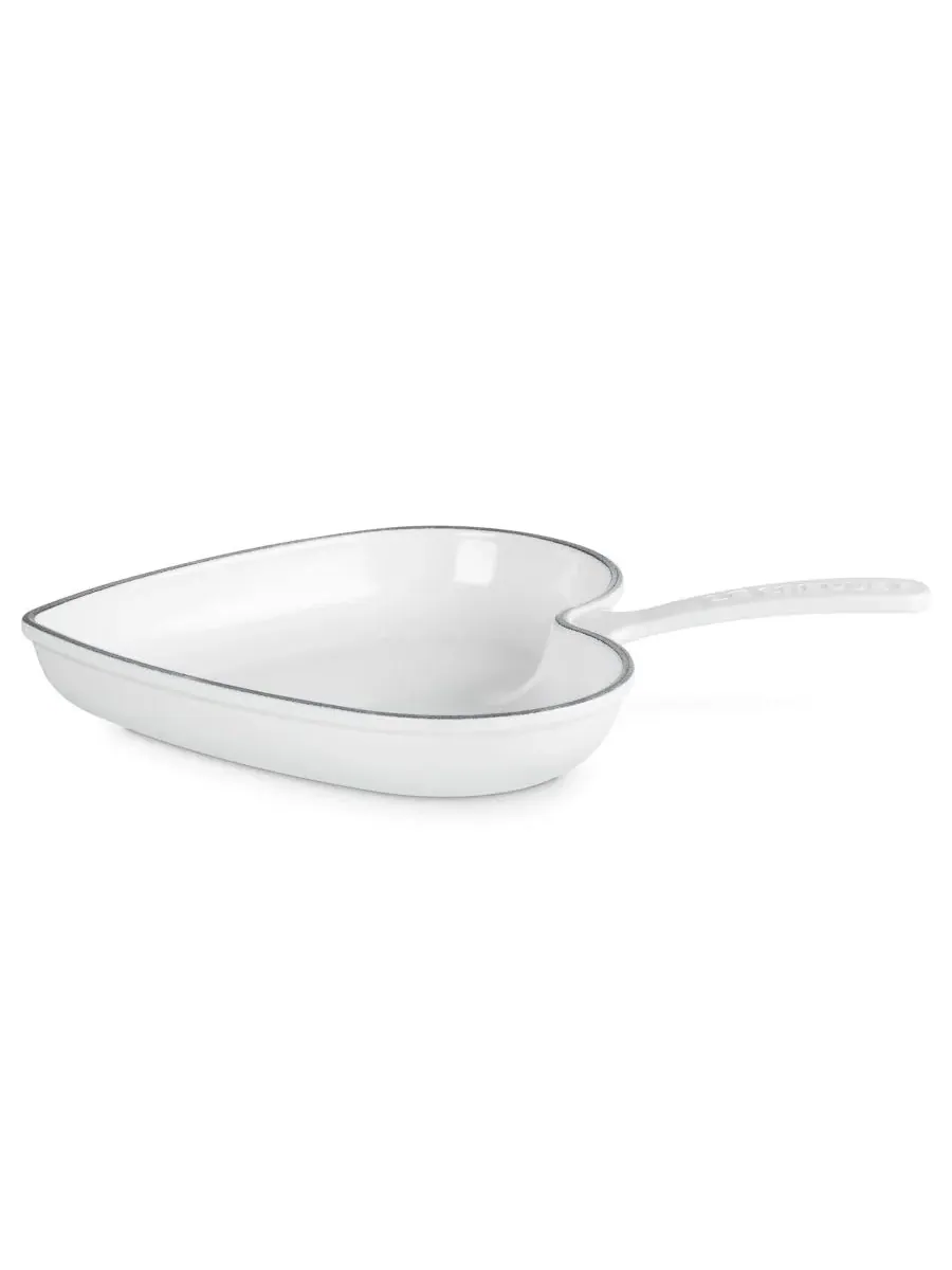 Сотейник чугунный Le Creuset Traditional Heart, 26 см — изображение 1 из 5, белый