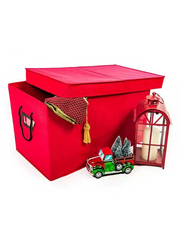Многоцелевой ящик для хранения рождественских украшений Santa'S Bag — красный
