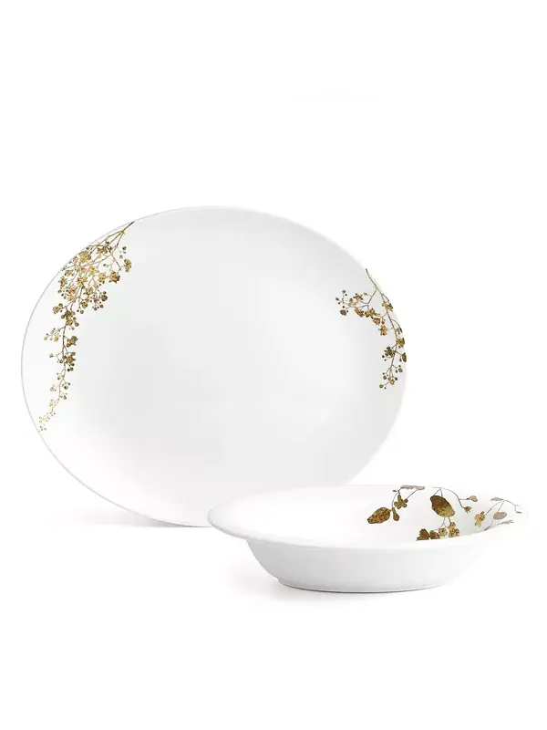 Сервировочный набор Jardin из 2 предметов Vera Wang Wedgwood — белый