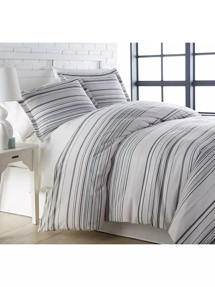 Ультрамягкие комплекты пододеяльников Coastal Stripes Southshore Fine Linens