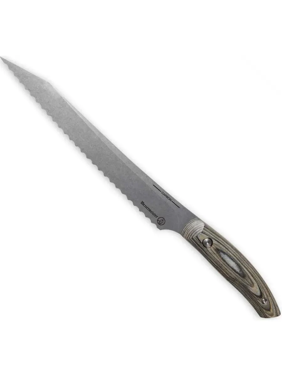 Нож Carbon 23 см Scalloped Knife Messermeister