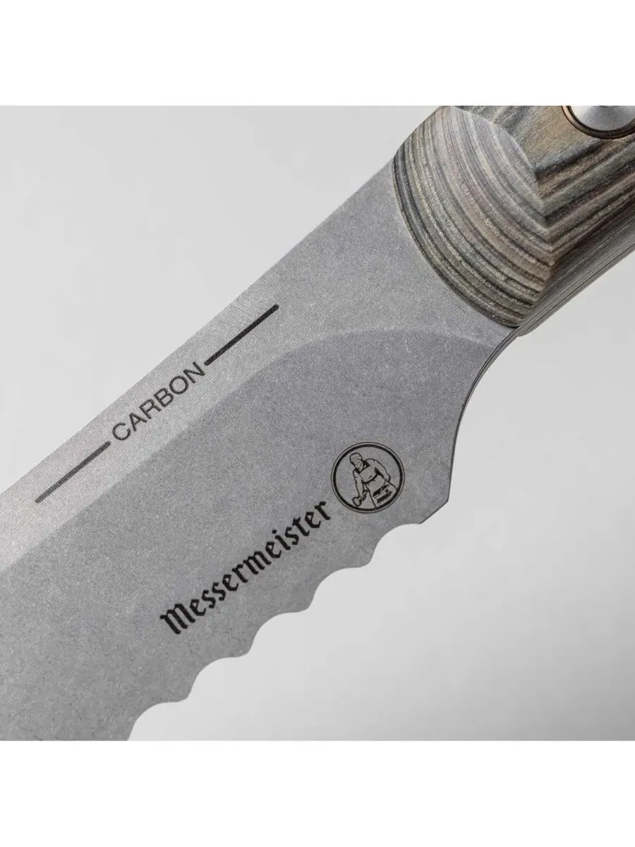 Нож Carbon 23 см Scalloped Knife Messermeister — изображение 4 из 8, серебристый