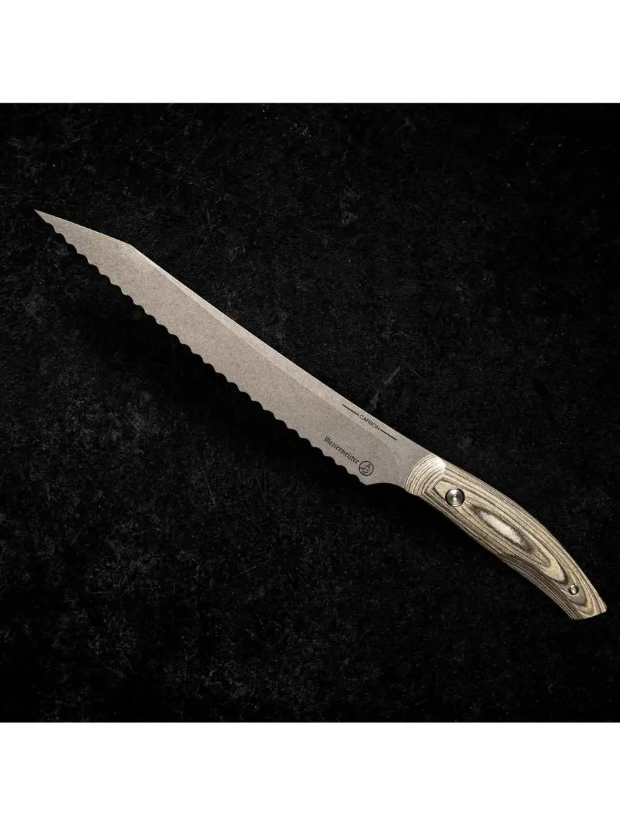 Нож Carbon 23 см Scalloped Knife Messermeister — изображение 6 из 8, серебристый
