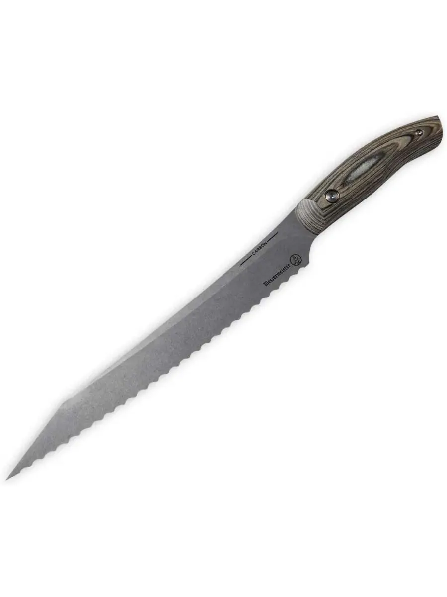 Нож Carbon 23 см Scalloped Knife Messermeister — изображение 8 из 8, серебристый